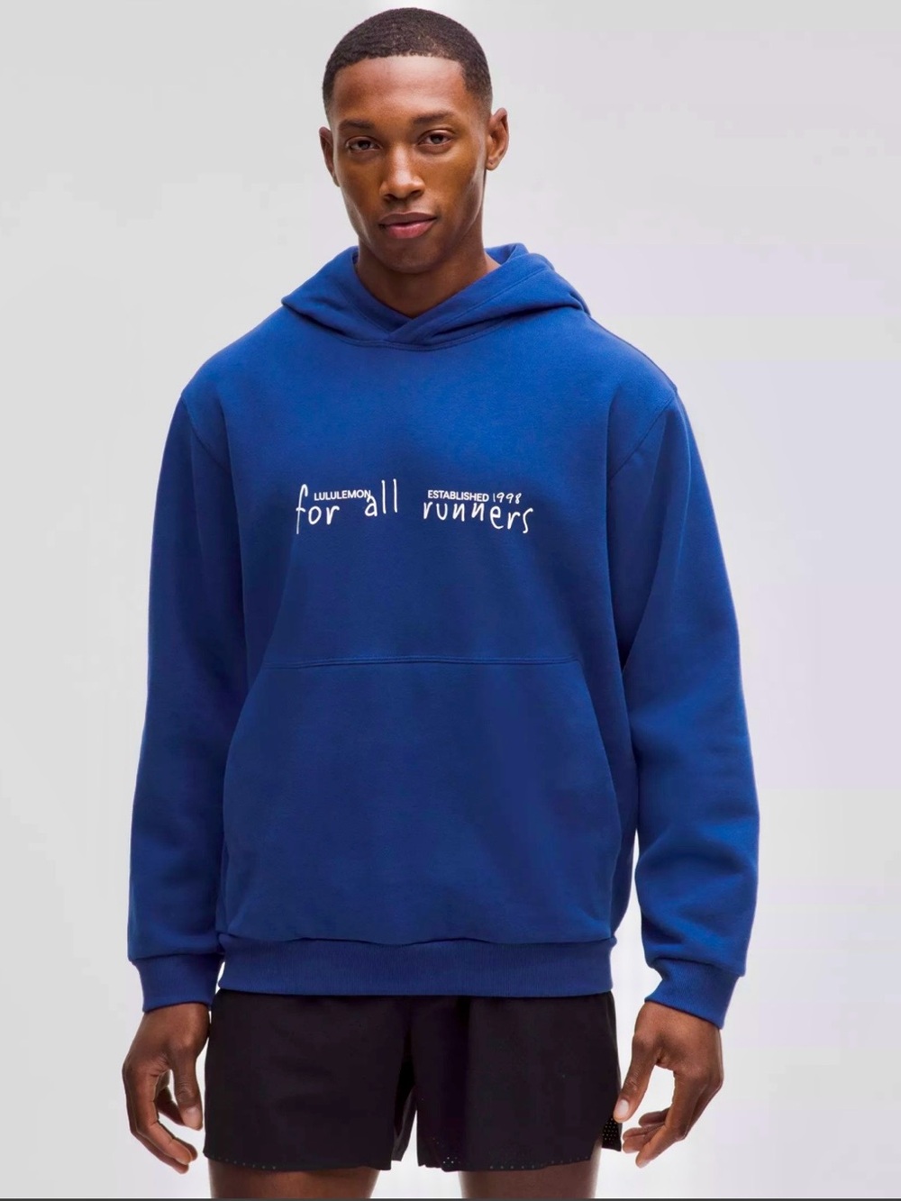 NWT! Lululemon Men's Steady State Pullover Hoodie Clubhouse Blue L. MSRP $148